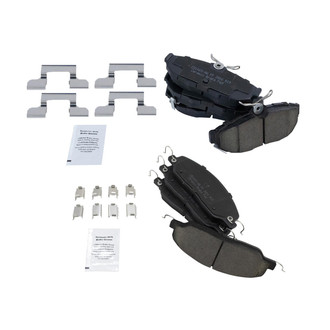 TRQ® - Ceramic Front and Rear Disc Brake Pads