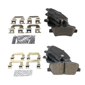 TRQ® - Ceramic Front and Rear Disc Brake Pads