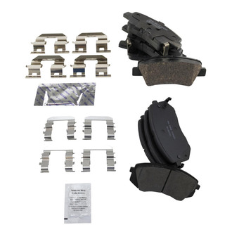 TRQ® - Ceramic Front and Rear Disc Brake Pads
