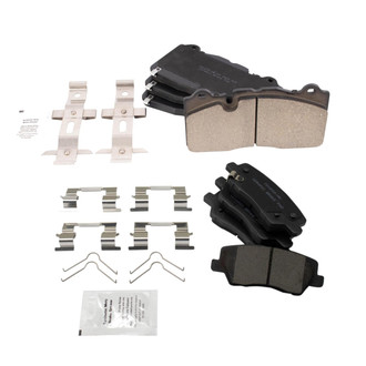 TRQ® - Ceramic Front and Rear Disc Brake Pads