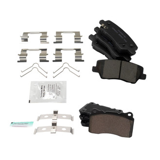 TRQ® - Ceramic Front and Rear Disc Brake Pads