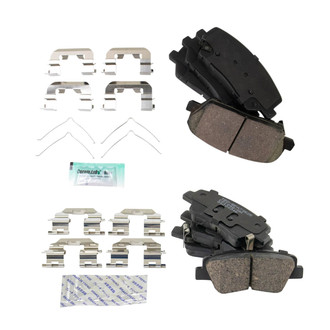 TRQ® - Ceramic Front and Rear Disc Brake Pads