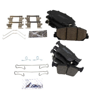 TRQ® - Ceramic Front and Rear Disc Brake Pads