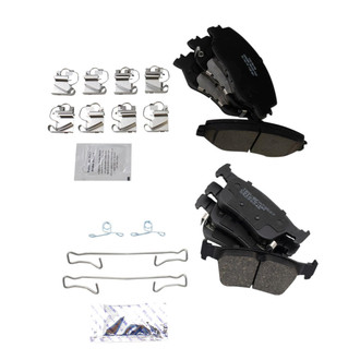TRQ® - Ceramic Front and Rear Disc Brake Pads