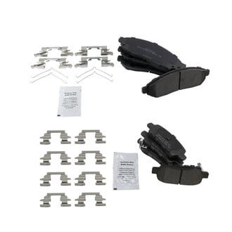 TRQ® - Semi-Metallic Front and Rear Disc Brake Pads