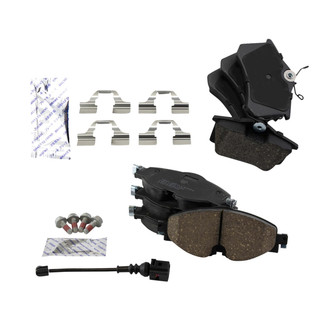 TRQ® - Ceramic Front and Rear Disc Brake Pads