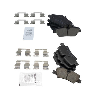 TRQ® - Ceramic Front and Rear Disc Brake Pads