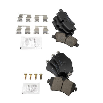 TRQ® - Ceramic Front and Rear Disc Brake Pads