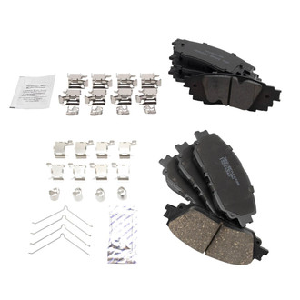 TRQ® - Ceramic Front and Rear Disc Brake Pads