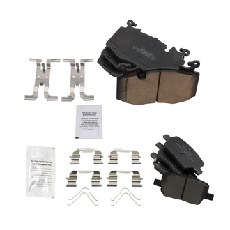 TRQ® - Ceramic Front and Rear Disc Brake Pads
