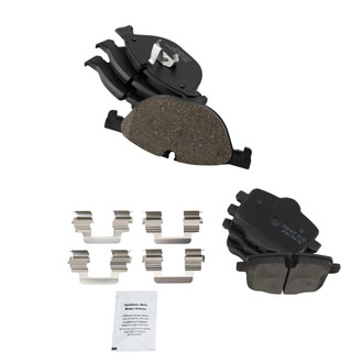 TRQ® - Ceramic Front and Rear Disc Brake Pads