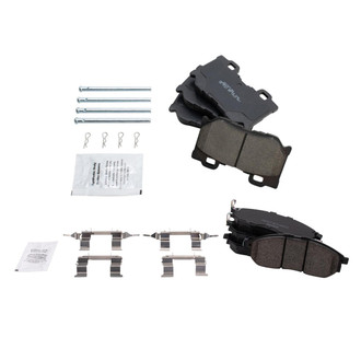 TRQ® - Ceramic Front and Rear Disc Brake Pads