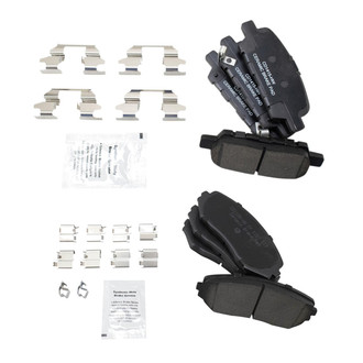 TRQ® - Ceramic Front and Rear Disc Brake Pads