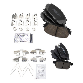 TRQ® - Ceramic Front and Rear Disc Brake Pads