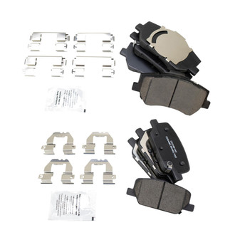 TRQ® - Ceramic Front and Rear Disc Brake Pads