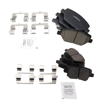 TRQ® - Ceramic Front and Rear Disc Brake Pads