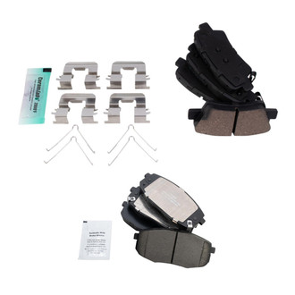 TRQ® - Ceramic Front and Rear Disc Brake Pads