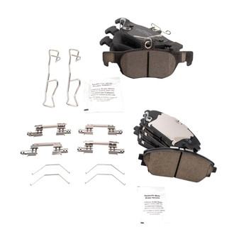 TRQ® - Ceramic Front and Rear Disc Brake Pads