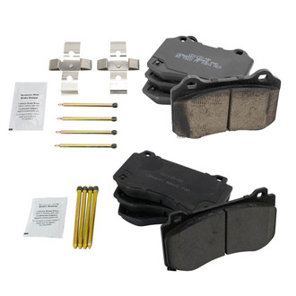 TRQ® - Ceramic Front and Rear Disc Brake Pads