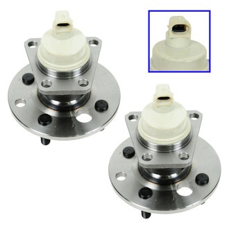 TRQ® - Rear Driver and Passenger Side Wheel Bearing and Hub Assembly Kit