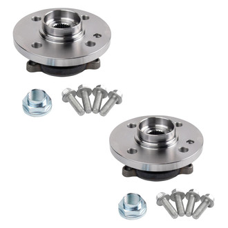 TRQ® - Front Driver and Passenger Side Wheel Bearing and Hub Assembly Kit