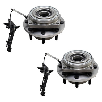 TRQ® - Front Driver and Passenger Side Wheel Bearing and Hub Assembly Kit