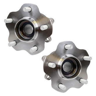 TRQ® - Rear Driver and Passenger Side Wheel Bearing and Hub Assembly Kit