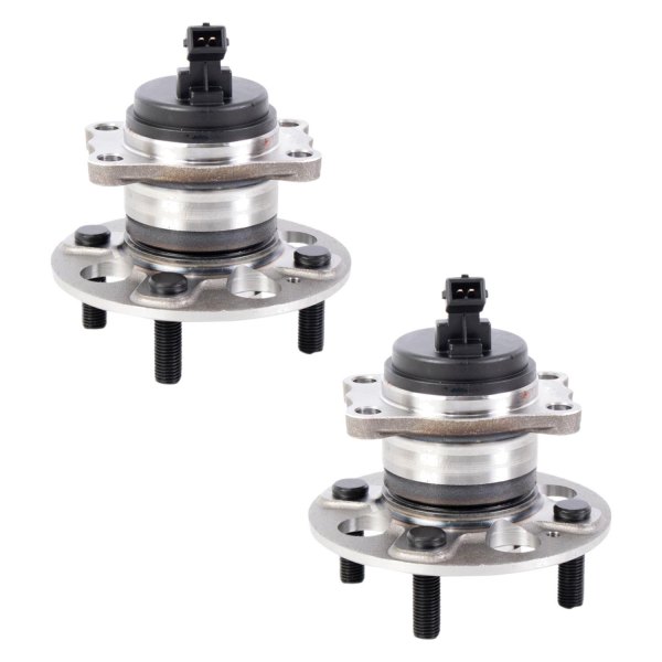 TRQ® - Rear Driver and Passenger Side Wheel Bearing and Hub Assembly Kit
