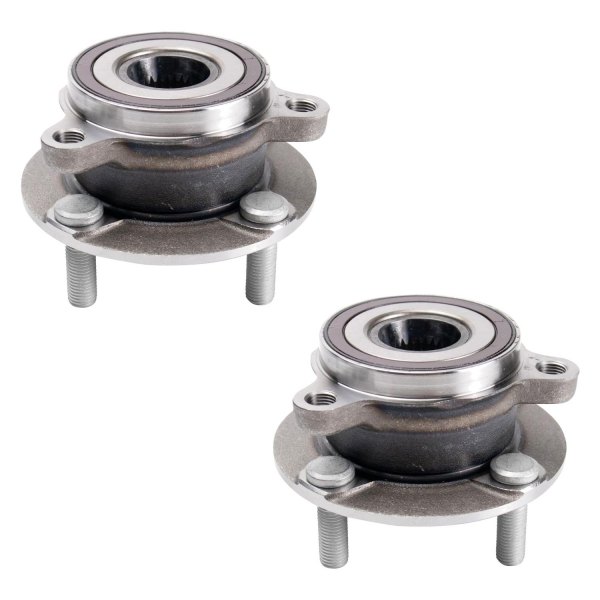 TRQ® - Rear Driver and Passenger Side Wheel Bearing and Hub Assembly Kit