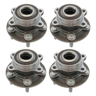 TRQ® - Front and Rear Driver or Passenger Side Wheel Bearing and Hub Assembly
