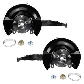 TRQ® - Front Driver and Passenger Side Wheel Bearing and Hub Assembly Kit