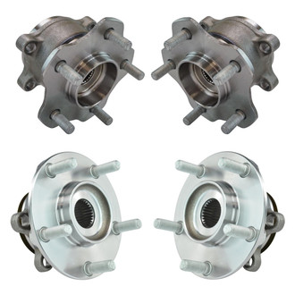 TRQ® - Front and Rear Driver or Passenger Side Wheel Bearing and Hub Assembly Kit