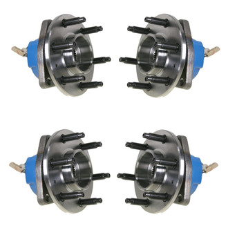 TRQ® - Front and Rear Driver or Passenger Side Wheel Bearing and Hub Assembly Kit