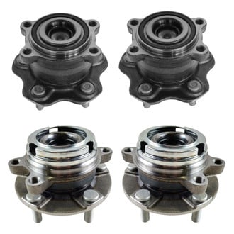 TRQ® - Front and Rear Driver or Passenger Side Wheel Bearing and Hub Assembly Kit