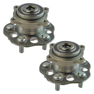TRQ® - Rear Driver and Passenger Side Wheel Bearing and Hub Assembly Kit