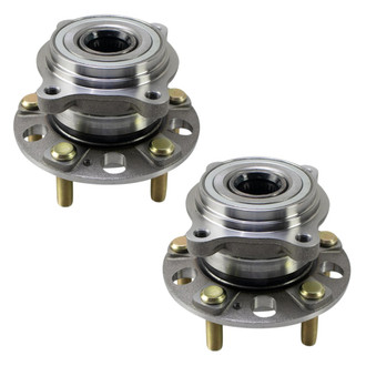 TRQ® - Rear Driver and Passenger Side Wheel Bearing and Hub Assembly Kit
