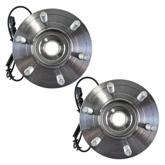 TRQ® - Rear Driver and Passenger Side Wheel Bearing and Hub Assembly Kit