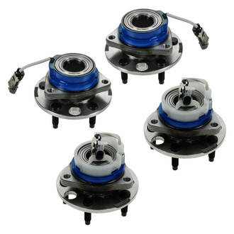 TRQ® - Front and Rear Driver or Passenger Side Wheel Bearing and Hub Assembly Kit