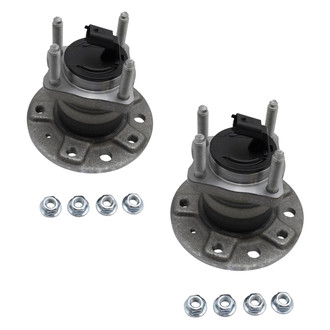 TRQ® - Rear Driver and Passenger Side Wheel Bearing and Hub Assembly Kit
