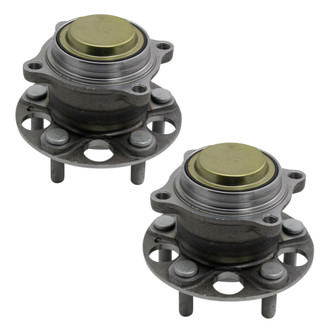 TRQ® - Rear Driver and Passenger Side Wheel Bearing and Hub Assembly Kit