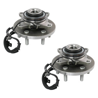 TRQ® - Front Driver and Passenger Side Wheel Bearing and Hub Assembly Kit
