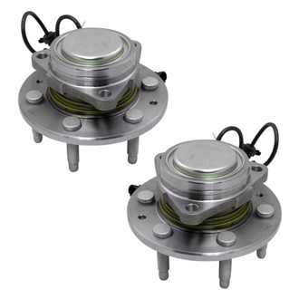 TRQ® - Front Driver and Passenger Side Wheel Bearing and Hub Assembly Kit