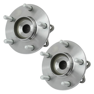 TRQ® - Rear Driver and Passenger Side Wheel Bearing and Hub Assembly Kit