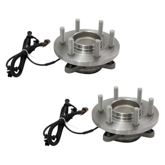 TRQ® - Front Driver and Passenger Side Wheel Bearing and Hub Assembly Kit