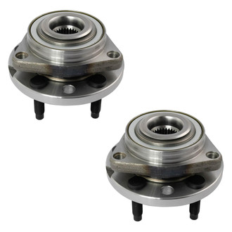 TRQ® - Rear Driver and Passenger Side Wheel Bearing and Hub Assembly Kit