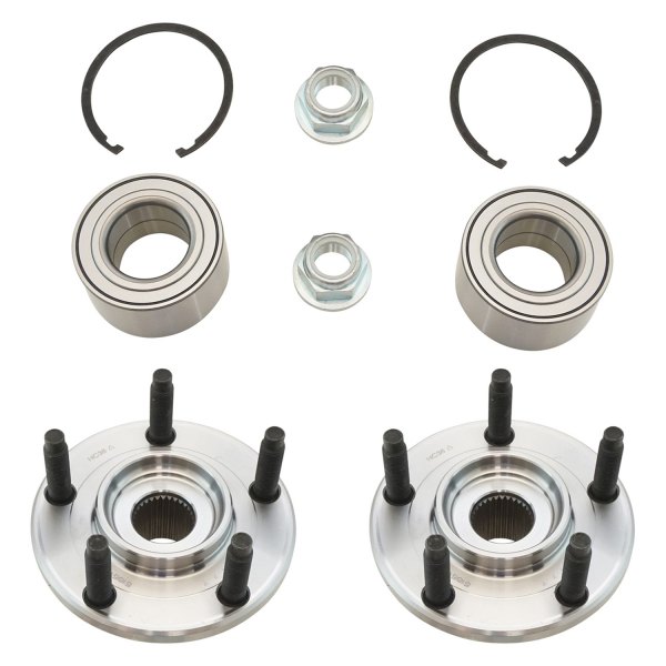 TRQ® - Front Wheel Bearing and Hub Assembly Kit