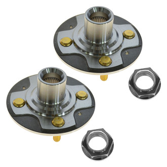 TRQ® - Front Driver and Passenger Side Wheel Hubs