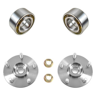 TRQ® - Front Driver or Passenger Side Wheel Bearing and Hub Assembly Kit