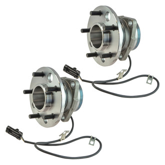 TRQ® - Front Driver and Passenger Side Wheel Bearing and Hub Assembly Kit
