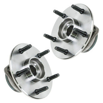 TRQ® - Front Driver and Passenger Side Wheel Bearing and Hub Assembly Kit